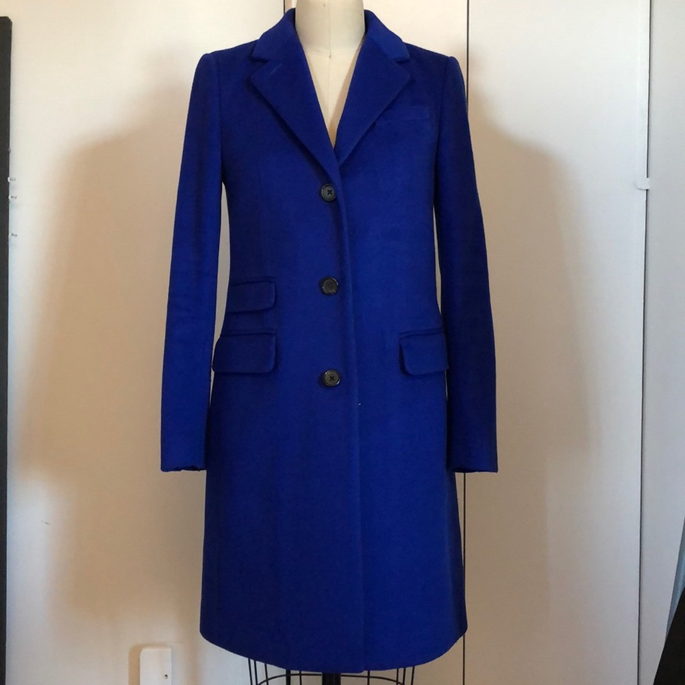 Royal Blue Wool Coat